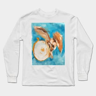 Alice in Wonderland white hare Lost in the Clockwork Long Sleeve T-Shirt